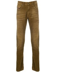 Мужские коричневые вельветовые джинсы от Diesel