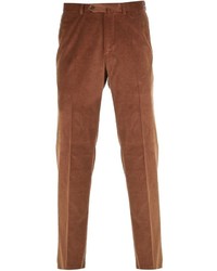 Мужские коричневые вельветовые джинсы от Ermenegildo Zegna