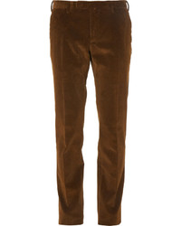 Мужские коричневые вельветовые джинсы от Incotex