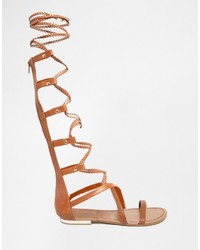 Коричневые высокие гладиаторы от Call it SPRING