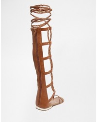 Коричневые высокие гладиаторы от Call it SPRING