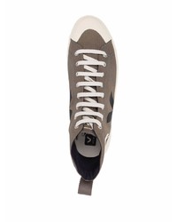 Мужские коричневые высокие кеды из плотной ткани от Veja