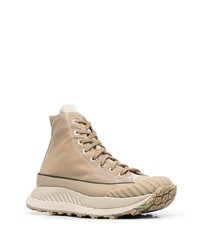 Мужские коричневые высокие кеды от Converse