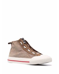 Мужские коричневые высокие кеды от Diesel