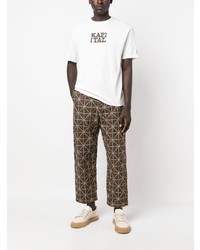 Мужские коричневые джинсы с вышивкой от KAPITAL