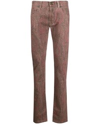 Мужские коричневые джинсы с "огурцами" от Etro