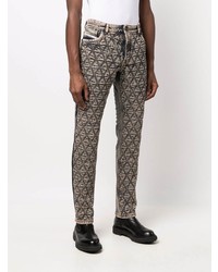 Мужские коричневые джинсы с принтом от Diesel