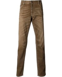 Мужские коричневые джинсы от Armani Jeans