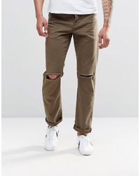 Мужские коричневые джинсы от Asos