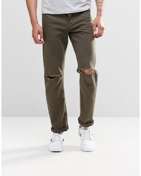 Мужские коричневые джинсы от Asos