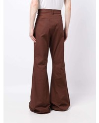 Мужские коричневые джинсы от Rick Owens