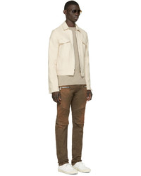 Мужские коричневые джинсы от Balmain