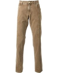 Мужские коричневые джинсы от Dolce & Gabbana