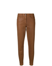 Женские коричневые джинсы от Luisa Cerano