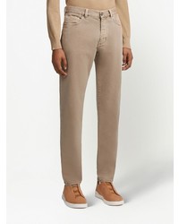 Мужские коричневые джинсы от Zegna