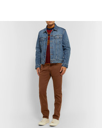 Мужские коричневые джинсы от Incotex