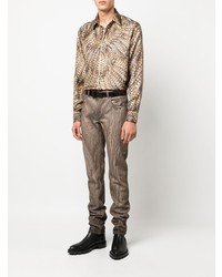 Мужские коричневые джинсы от Roberto Cavalli