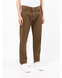 Мужские коричневые джинсы от YMC