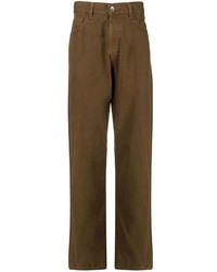 Мужские коричневые джинсы от YMC