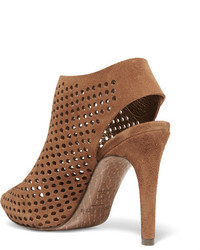 Женские коричневые замшевые босоножки от Pedro Garcia