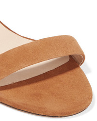 Женские коричневые замшевые босоножки от Jimmy Choo