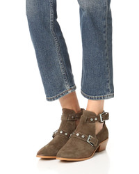 Коричневые замшевые ботильоны от Rebecca Minkoff