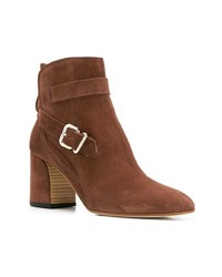 Коричневые замшевые ботильоны от Tod's