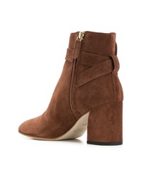 Коричневые замшевые ботильоны от Tod's