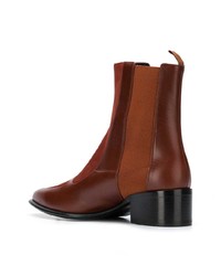 Коричневые замшевые ботильоны от Loewe