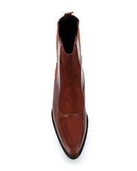 Коричневые замшевые ботильоны от Loewe