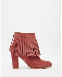 Коричневые замшевые ботильоны от Asos