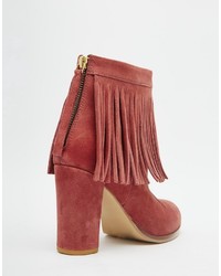 Коричневые замшевые ботильоны от Asos