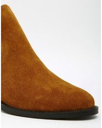 Коричневые замшевые ботильоны от Park Lane