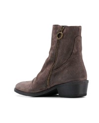 Коричневые замшевые ботильоны от Fiorentini+Baker