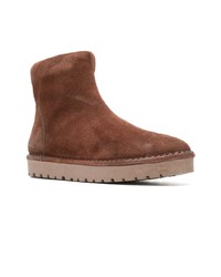 Коричневые замшевые ботильоны от Marsèll