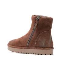 Коричневые замшевые ботильоны от Marsèll