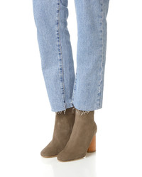 Коричневые замшевые ботильоны от Jerome Dreyfuss