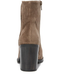 Коричневые замшевые ботильоны от Coclico
