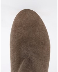 Коричневые замшевые ботильоны от Faith