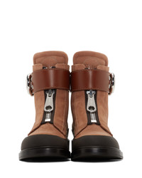 Коричневые замшевые ботильоны от Chloé