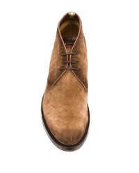 Коричневые замшевые ботинки дезерты от Officine Creative