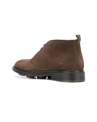 Коричневые замшевые ботинки дезерты от Pezzol 1951