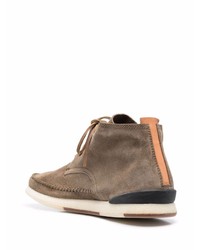 Коричневые замшевые ботинки дезерты от Silvano Sassetti