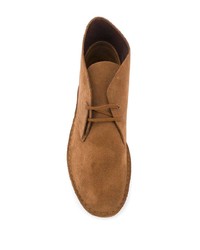 Коричневые замшевые ботинки дезерты от Clarks Originals