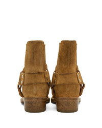 Женские коричневые замшевые ботинки челси с шипами от RE/DONE