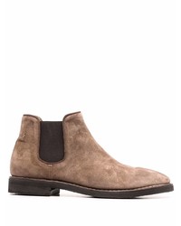 Мужские коричневые замшевые ботинки челси от Alberto Fasciani