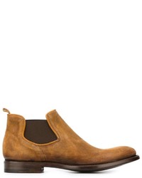 Женские коричневые замшевые ботинки челси от Alberto Fasciani