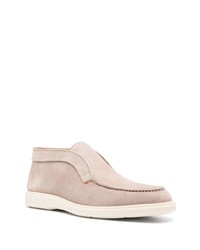 Мужские коричневые замшевые ботинки челси от Santoni