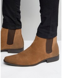 Мужские коричневые замшевые ботинки челси от ASOS DESIGN