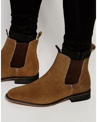 Мужские коричневые замшевые ботинки челси от Bellfield